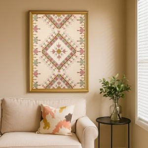 مدل تابلو سوزن‌دوزی بلوچ زرین روچ